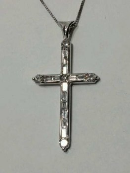 Photo of Crown Point cross pendant.