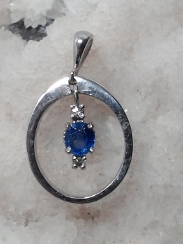 Photo of sapphire pendant Crown Point.