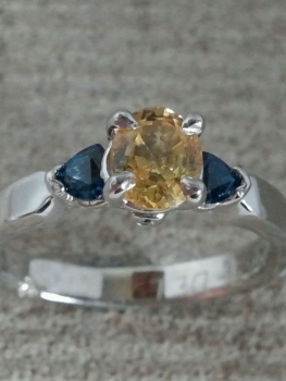 Photo of yellow diamond ring Crown Point.