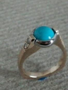 Photo of Crown Point turquoise jewelry.